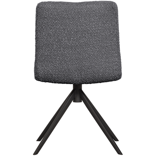 WOOOD draaistoel Vinny - Boucle - Antraciet - 80x48x45 - vtwonen shop