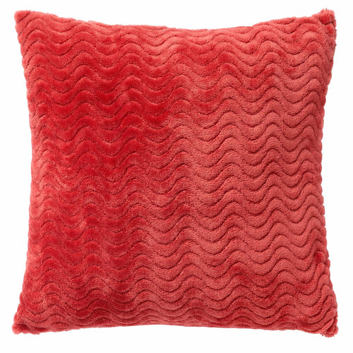BART - kussenhoes 45x45 cm - gerecycled - golfpatroon - Cranberry - roze