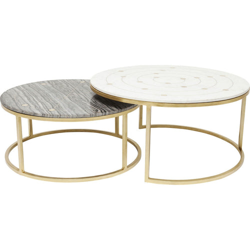 Kare Design Salontafel Mystic rondje set van 2