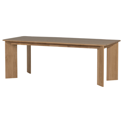 WOOOD eettafel afgerond doorgaande lamel 220x100 Tablo - Eikenhout - Transparant