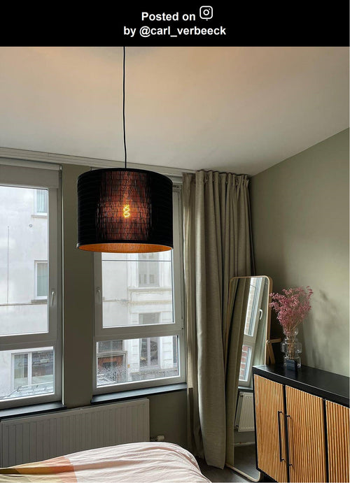 Lucide hanglamp TAGALOG - 1xE27 - Zwart