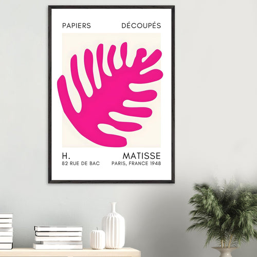 Artfulprints Poster Matisse – Coral bloom pink   - 30x40 cm - Roze