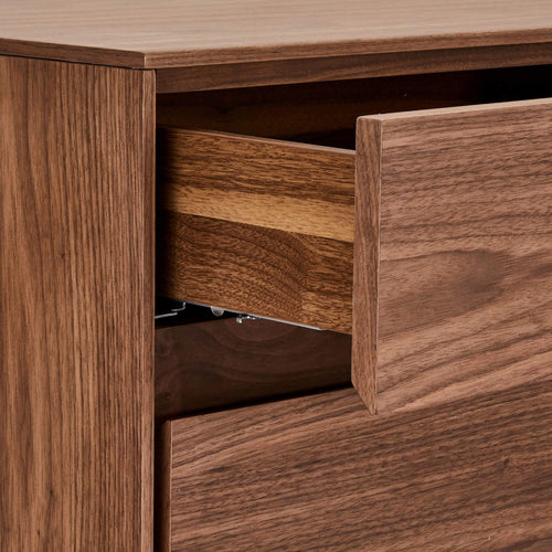 Furnhouse 3-deurs dressoir Tokyo - Amerikaanse walnoot - MDF, Amerikaans walnootfineer - 45x155x82