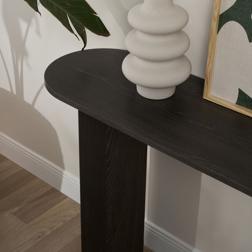 Calicosy - SIRA Design haltafel - Zwart hout - 35x150x75 cm