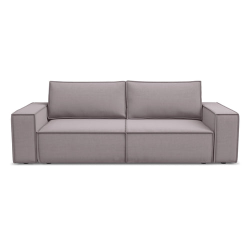 LaMiaSofa 3-zits slaapbank Livorno - velours - lavendel - 255x105x85