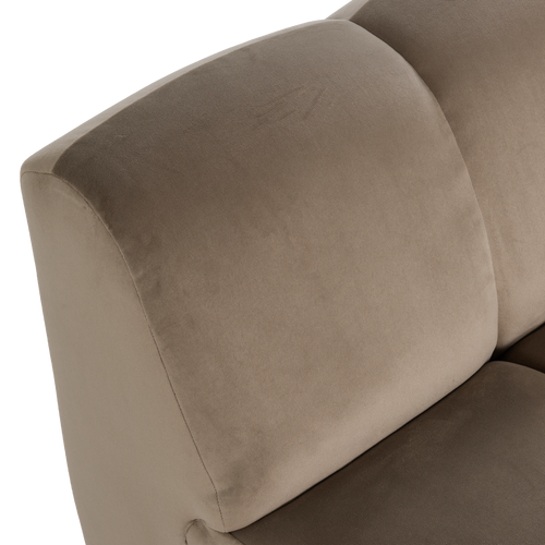 WOOOD 1-zits bank Mojo - Velvet - Khaki - 74x84x97