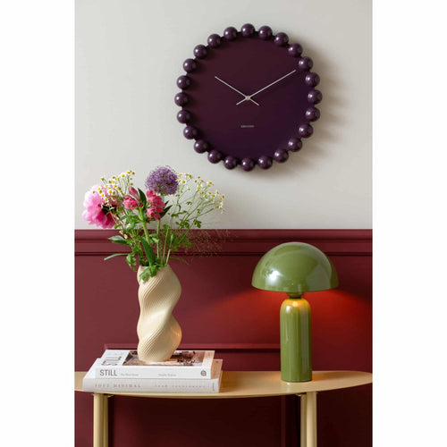 Karlsson wandklok Cadiz Dotty - paars - Ø40cm