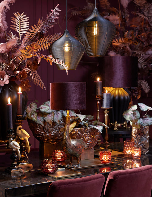 Light & Living lampenkap GEMSTONE - Ø30x21cm - paars - vtwonen shop