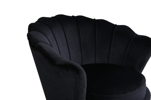 BRAM Fauteuil Ilora - Zwart Velours - vtwonen shop