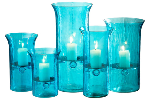 J-Line vaas Tarifa Etroit - glas - azuur - extra large