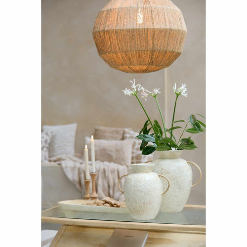 Light & Living vaas Leri - wit - Ø30cm