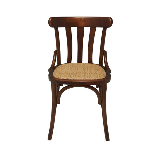 Signature - ESTAMINET Set van 6 Eetkamerstoelen - Bruin - 81x48x52 cm