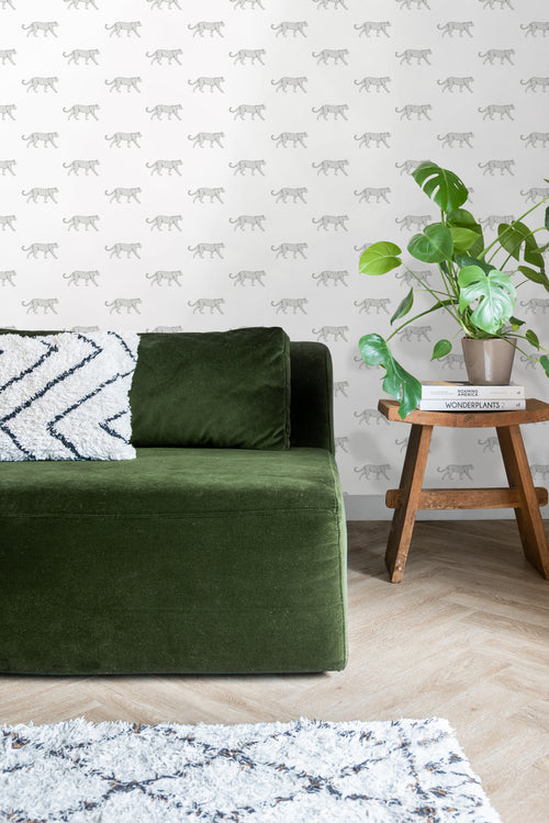 ESTAhome behang panters wit en lichtgrijs - 53 cm x 10.05 m - 139772 - vtwonen shop