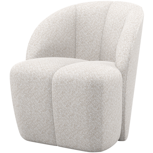 WOOOD draaifauteuil Mojo - Wollig - Ecru - 75x68x77