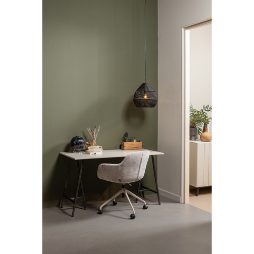 WOOOD bureaustoel Morros - Polyester - Taupe - 88x57x60 - vtwonen shop