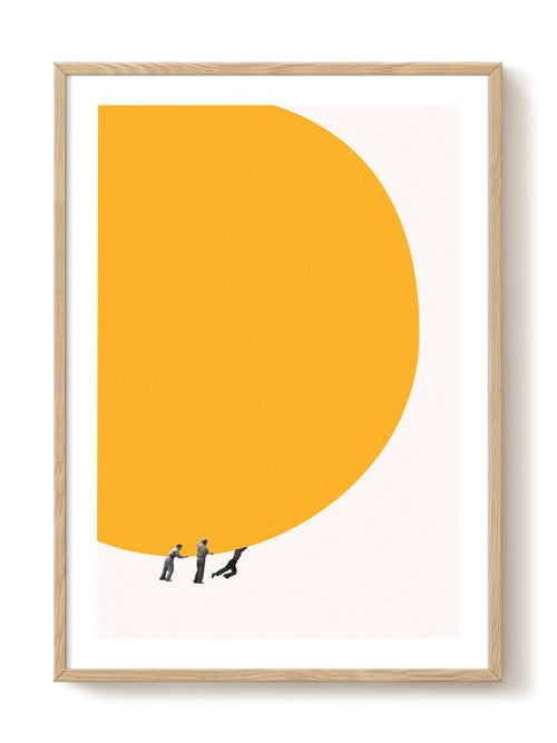 Maarten Léon - We can move the sun together - PSTR studio Kunst Poster - vtwonen shop