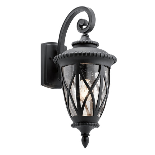 Elstead Admirals Cove 1-lichts wandlantaarn voor buiten, zwart getextureerd, IP44, E27