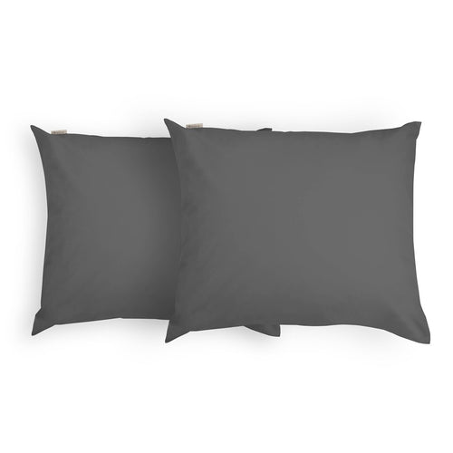 Walra - Kussensloop Crispy Cotton - 2x 60x70 cm - Antraciet