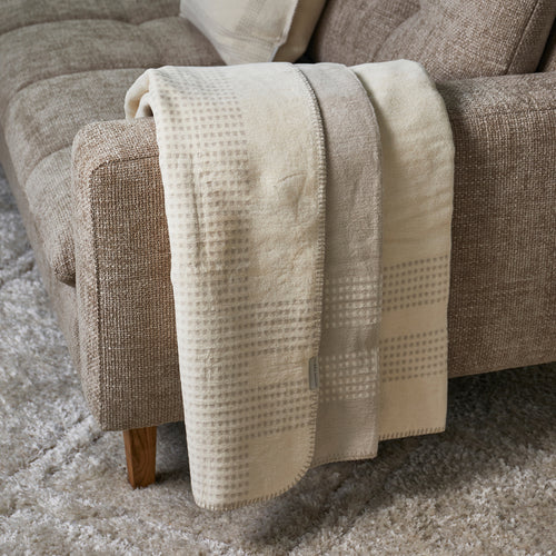 Rivièra Maison RM Marino Throw 180x150 - Katoen - Beige - vtwonen shop