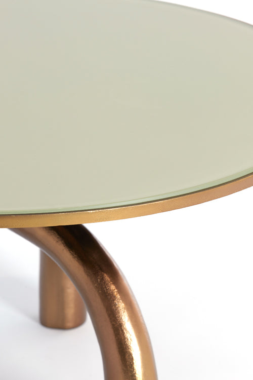 Light & Living salontafel MELLO - Ø76x40cm - bruin