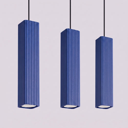 Sollux Lighting Hanglamp RAYO 3L ultramarijn - 45x6x98cm