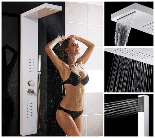 Home Deluxe Douchepaneel CASCATA Wit
