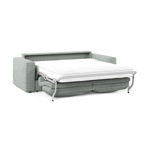Cosmopolitan Design - Converteerbare bank Grena 3-zits, structurele stof munt - 100x205x90cm