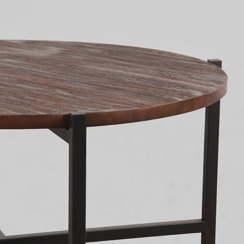 LABEL51 Salontafel Dox - Bruin/Zwart - 70x70x35cm