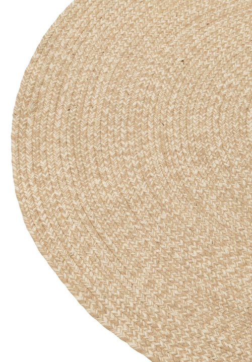 J-Line tapijt Miami Outdoor - polyester - naturel/wit - small