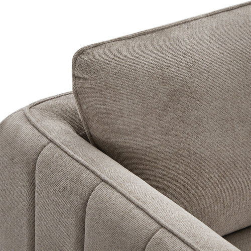 Furnhouse 3-zitsbank Selena - Taupe - Stof - 85x197x85