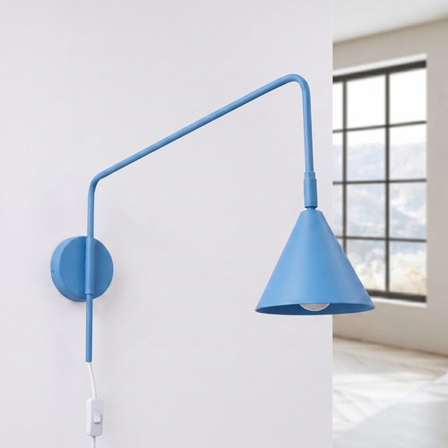 Sollux Lighting Wandlamp NOX lichtblauw - 14x61x30cm