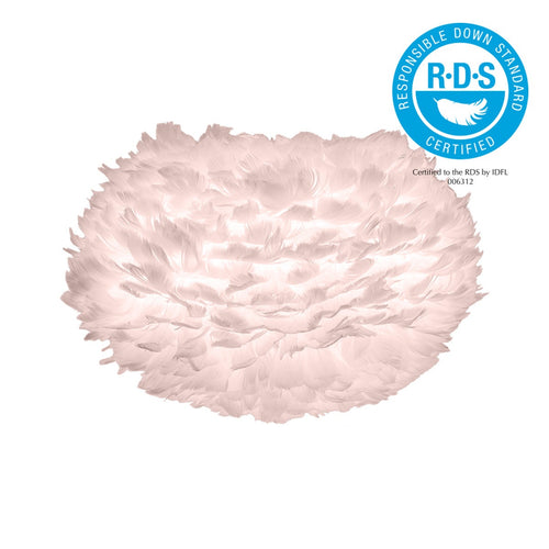 Umage Eos Medium hanglamp light rose - met koordset wit - Ø 45 cm