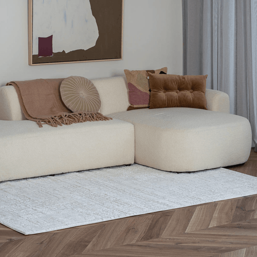 Interieur05 Scandinavisch vloerkleed Prent creme/wit