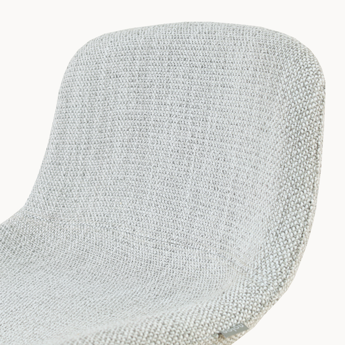 Nolon Nino-Mats barkruk grijs melange - wit onderstel - 75 cm