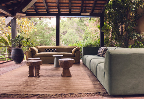 HKLIVING kruk Arched – hout - vtwonen shop