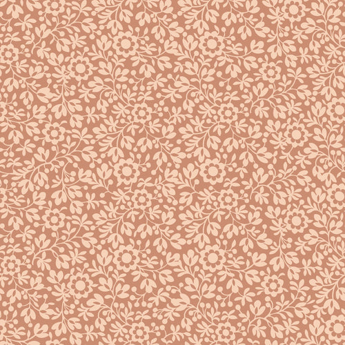 ESTAhome behang bloemetjes licht terracotta - 50 x 900 cm - 131670 - vtwonen shop