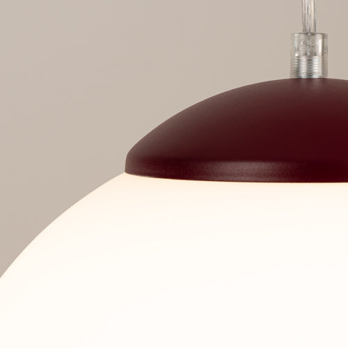 Sollux Lighting Hanglamp UGO 40 bordeaux - 40x40x130cm