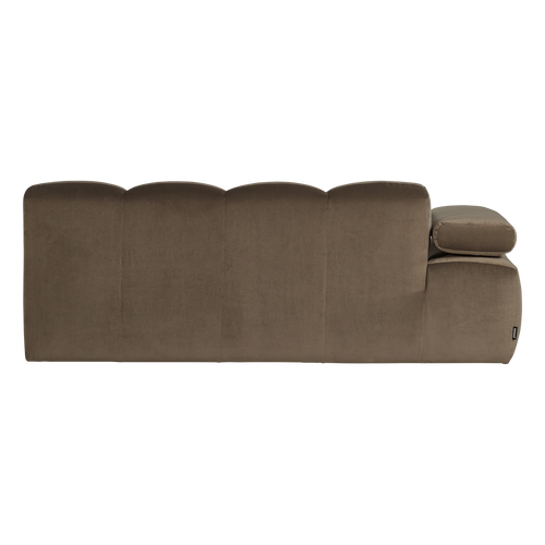 WOOOD 2-zits bank arm links Mojo - Velvet - Taupe - 74x204x97