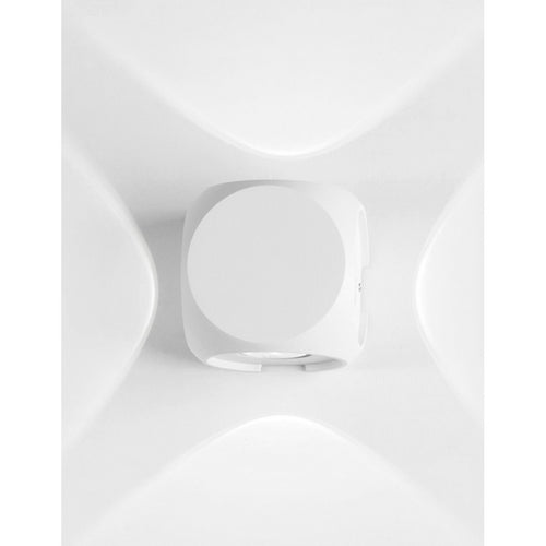 Merano Chambly 4-lichts inbouw wandlamp voor buiten, zandwit aluminium, glas Osram LED 4x1W 265Lm 3000K IP54