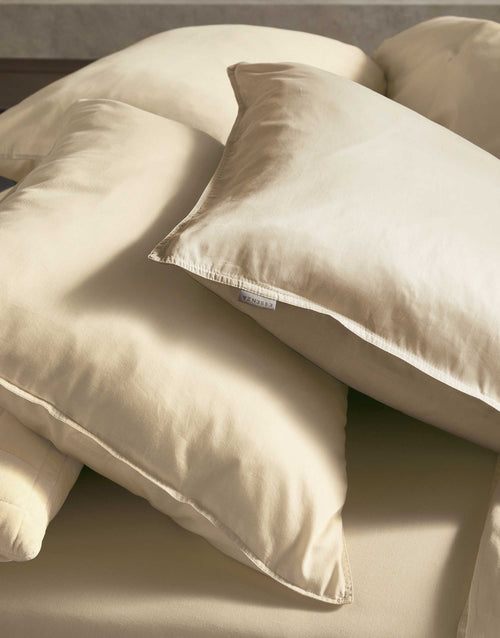 Essenza Minte dekbedovertrek - Eenpersoons – 140x200/220 cm - Oatmeal