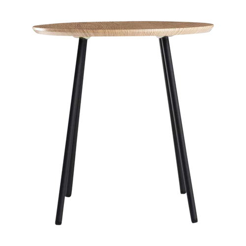 Lisomme Jolijn houten bijzettafel naturel - Ø 40 cm - vtwonen shop