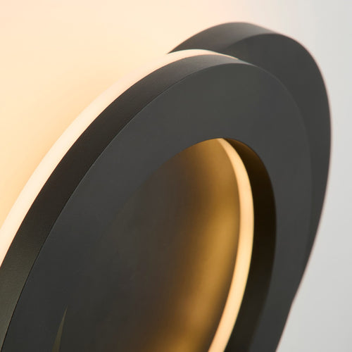 Searchlight Hyde LED Buiten Wandlamp, Zwart