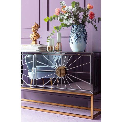 Kare Design Vaas Vlinders lichtblauw 50cm
