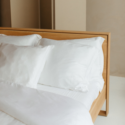 Coco & Cici - Bamboe Dekbedovertrek 200 x 200 cm - 2 Persoons Beddengoed - Wit - 2 Kussenslopen (60x70) - 100% Eco Bamboe - vtwonen shop