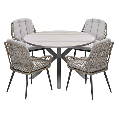 Garden Impressions tuinset Kalibo - Tulli - natural - Ø122x75 cm - 5-delig - vtwonen shop