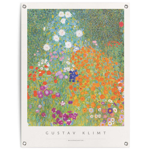 Reinders Gustav Klimt Blumenwiese tuinposter -  meerkleurig/multi color - tuin - 80x60cm