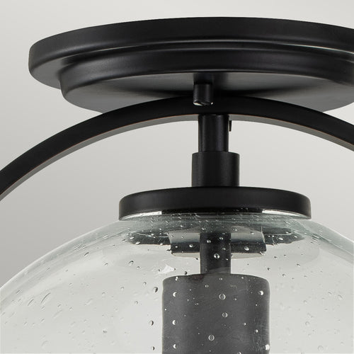Elstead Hinkley Somerset Globe Plafondlamp Zwart