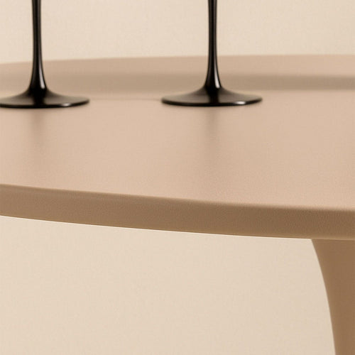 Nest living Amy Houten Eettafel Beige - Ø100 cm