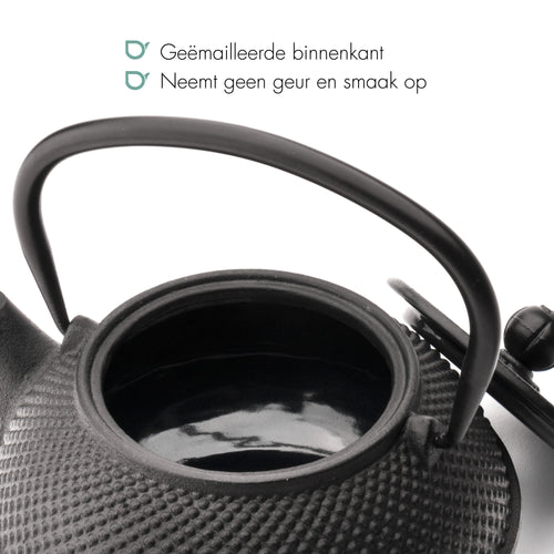 Bredemeijer - Theepot Jang 1,1L gietijzer zwart - vtwonen shop