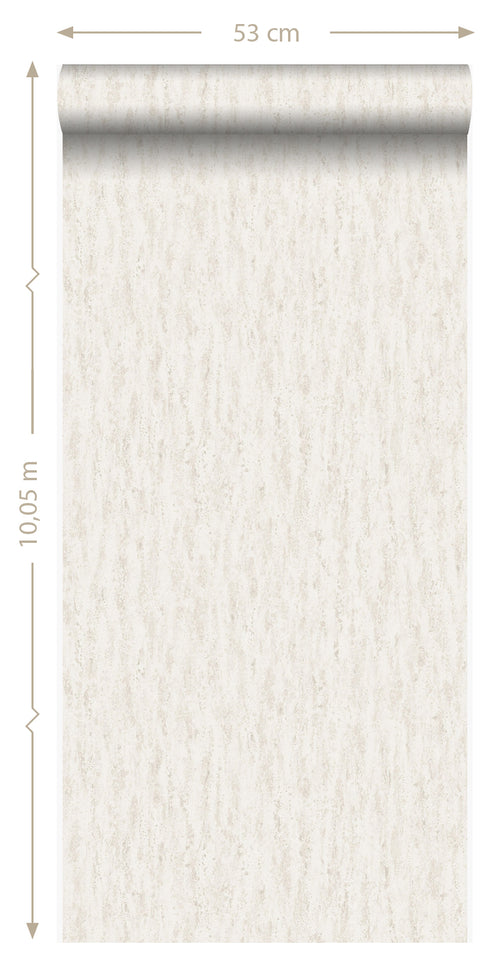 Origin Wallcoverings behang travertin natuursteen lichtbeige - 53 cm x 10,05 m - 347585 - vtwonen shop